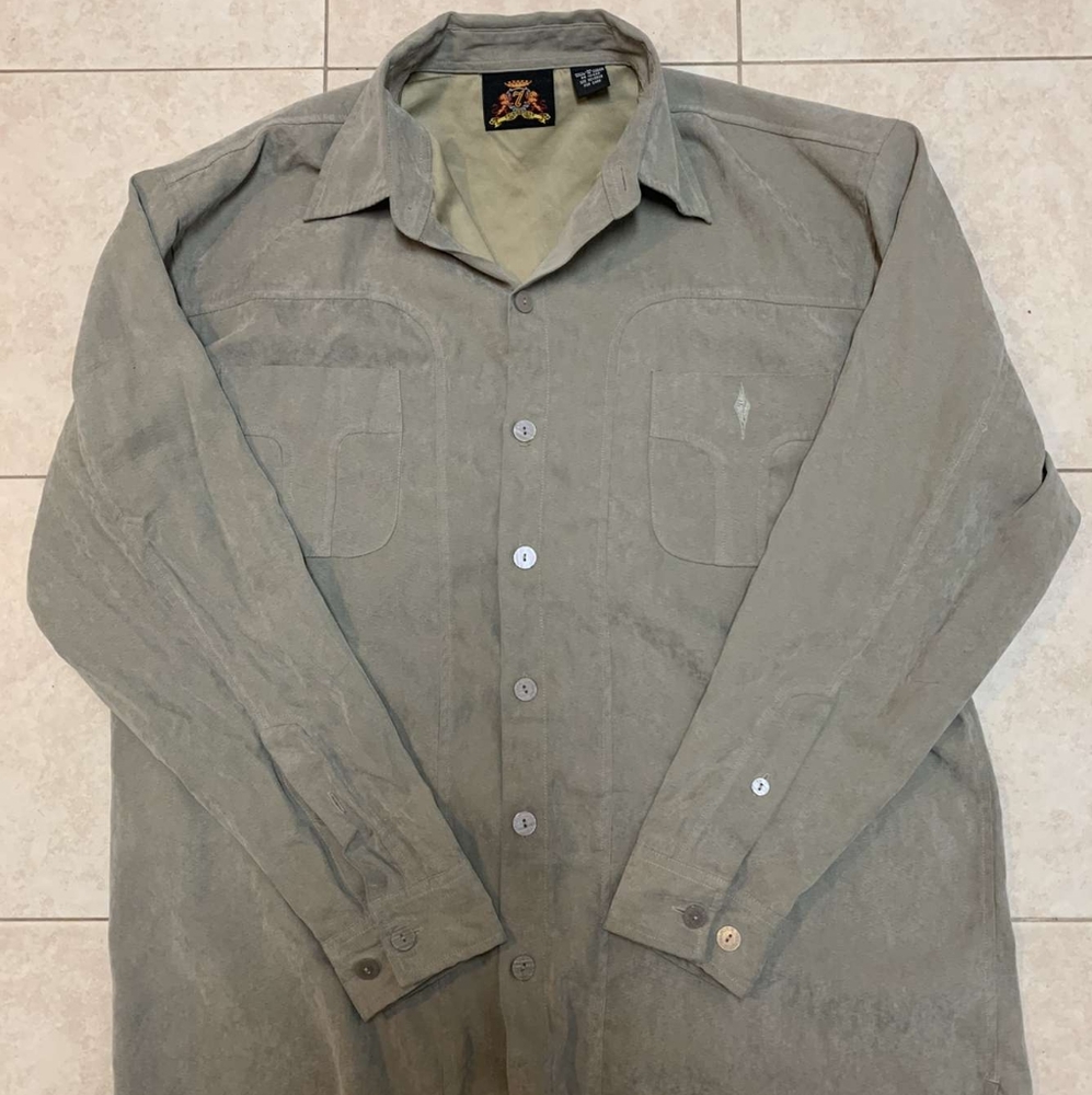 Vintage 7 Diamonds Western Shirt Button Up Long sleeve
